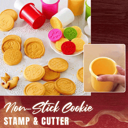 🎉Non-Stick Cookie Stamp & Cutter(6 Styles Set) Zorenza