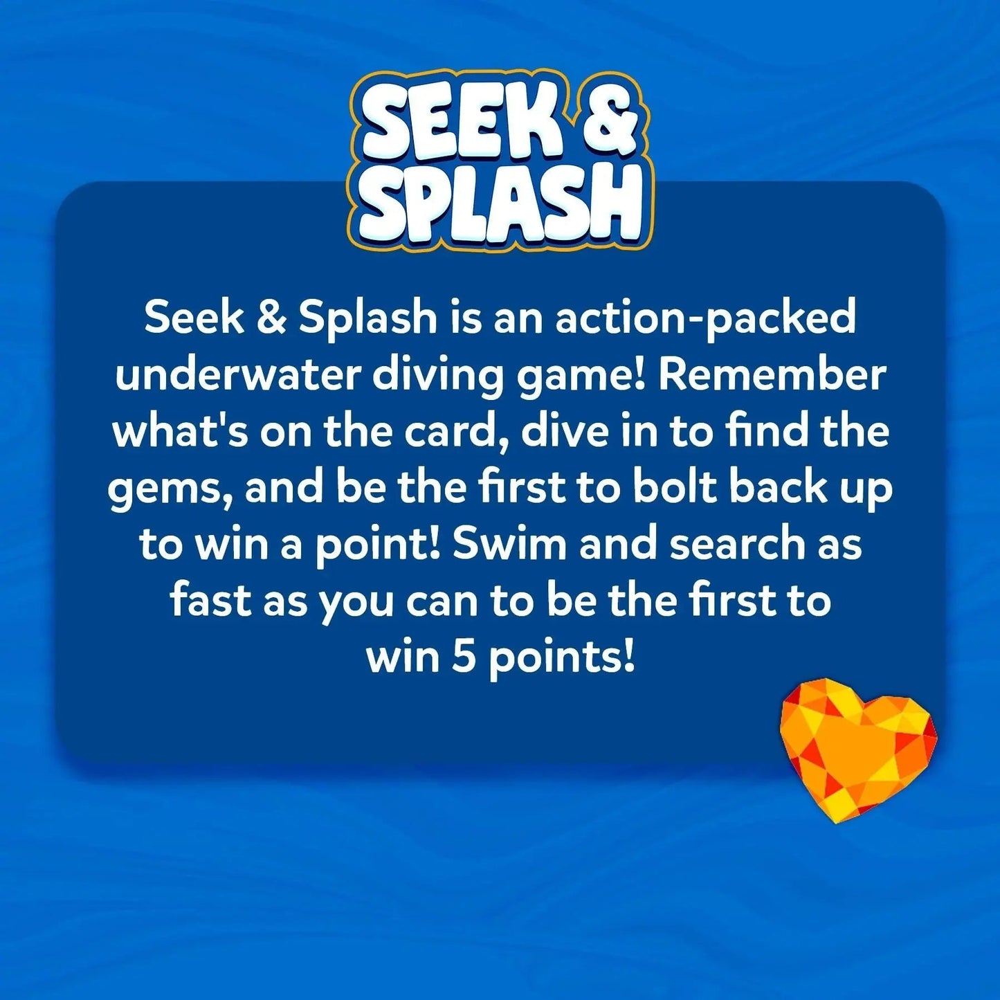 Underwater Pool Treasure Hunt Game with Waterproof Gemstones and Cards Homezys