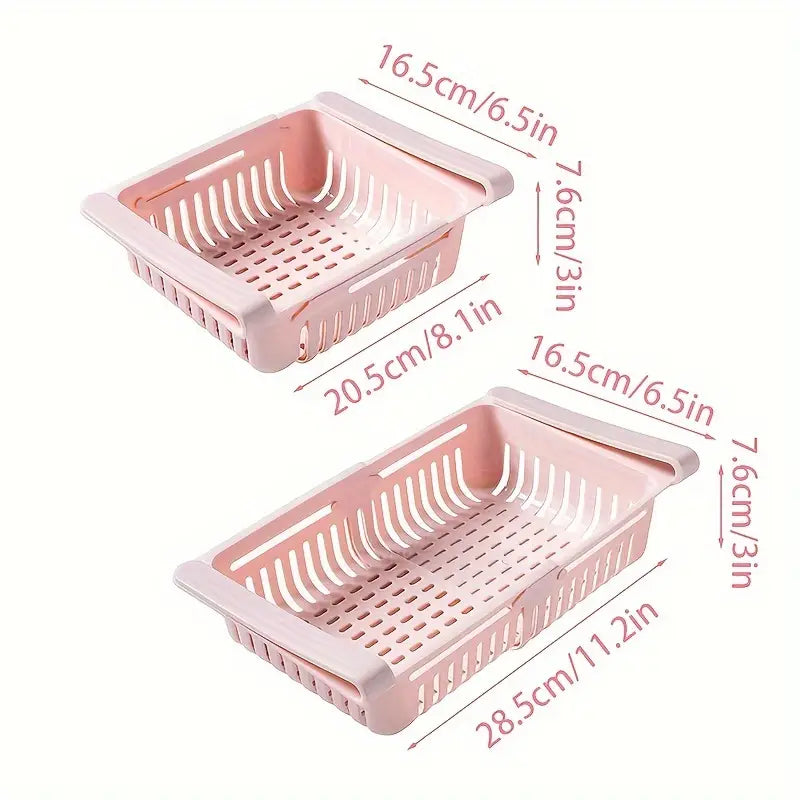 Multipurpose Refrigerator Organizer – Stackable Food Container with Drainage Homezys