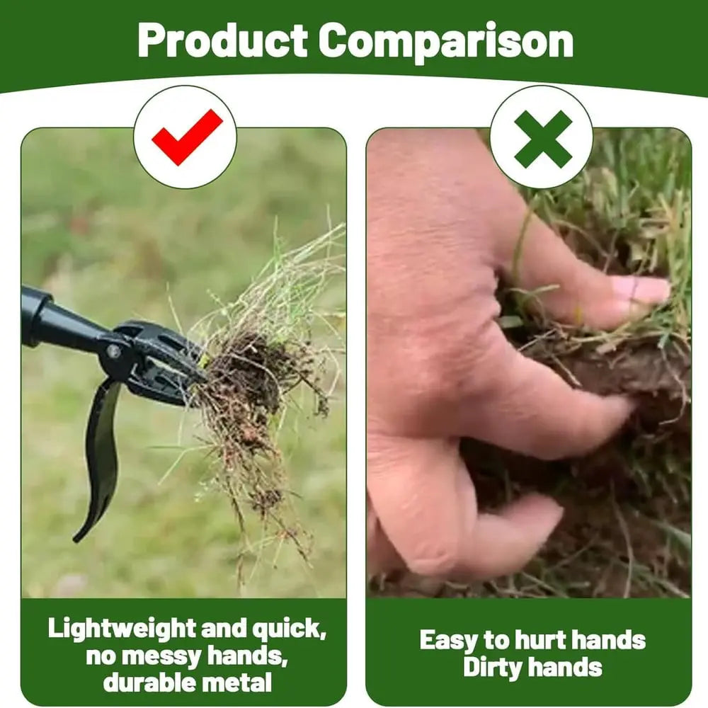 Ergonomic Stand-Up Weed Puller – With Clever pedal mechanism for effortless weeding Homezys