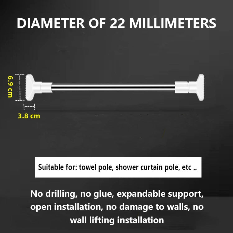 Adjustable Drill-Free Rod – Stainless Steel Curtain Rod Homezys