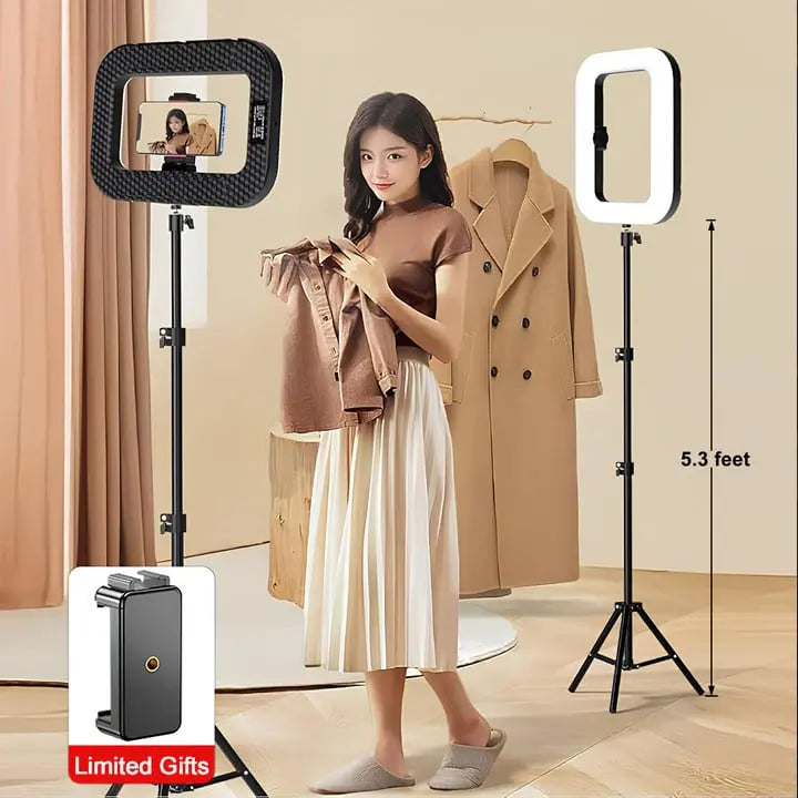 Rechargeable Selfie Portable Ring Light – Adjustable Bicolor Fill Light Zorenza