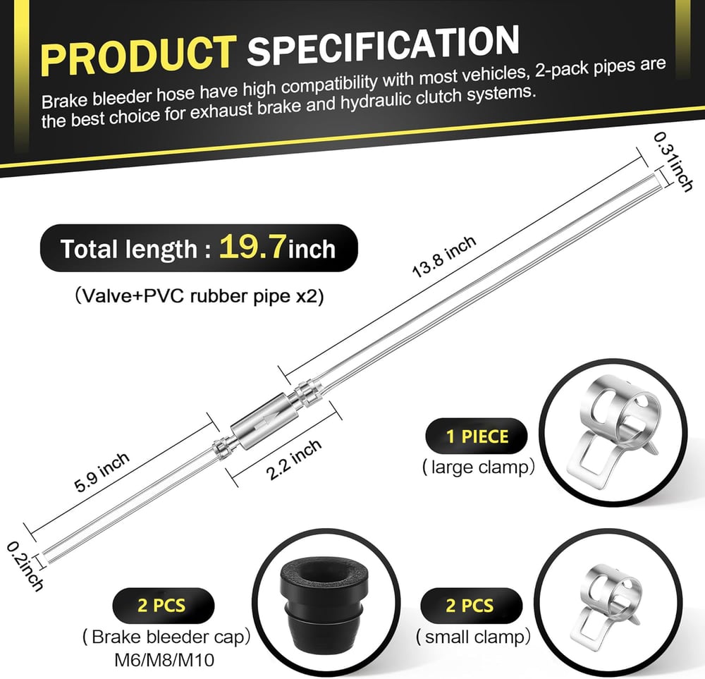 Brake Bleeding Kit — Effortlessly Ensure Reliable Braking Performance Homezys