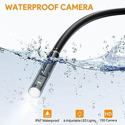 Waterproof Endoscope Camera — HD Inspection Camera with 5m Cable Homezys