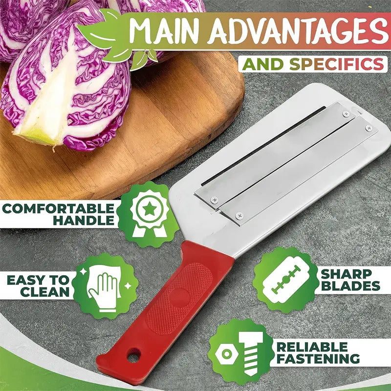 Stainless Steel Chopping Knife – Ideal for Coleslaw & Vegetable Preparation Homezys