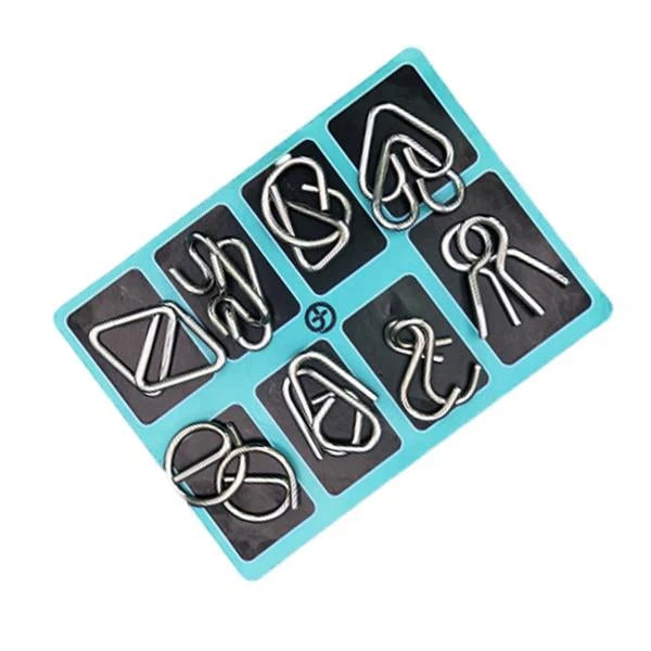 Metal Wire Puzzle Game Set – Durable Educational Wire Puzzles Homezys