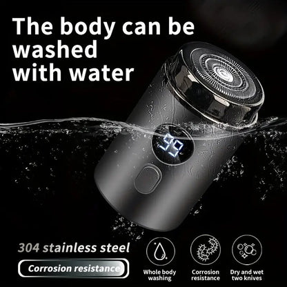 Mini Electric Shaver — Portable Waterproof Grooming Device with 15 Blades Homezys