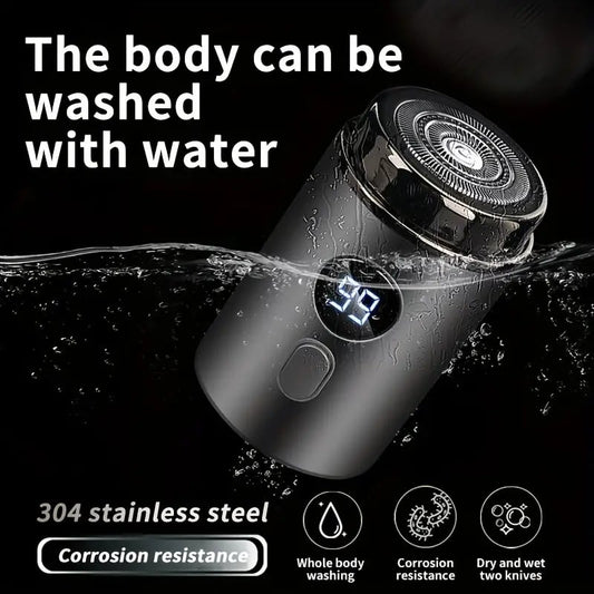 Mini Electric Shaver — Portable Waterproof Grooming Device with 15 Blades Homezys