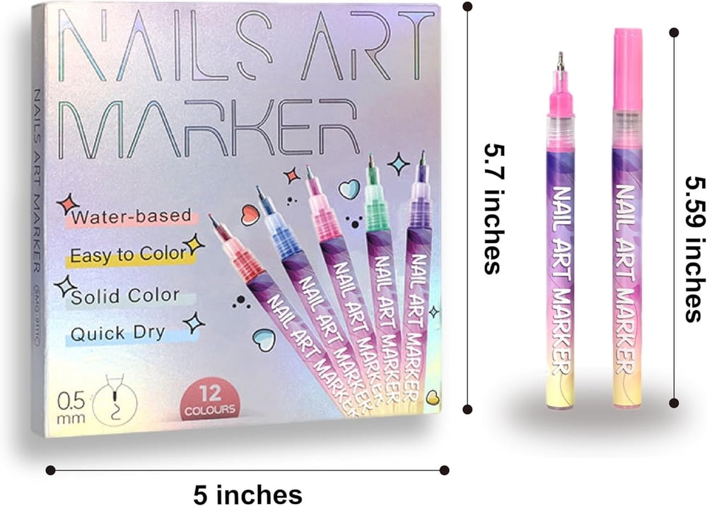 Nail Design Color Pencil Set — Radiant Colors for Perfect Nails Homezys