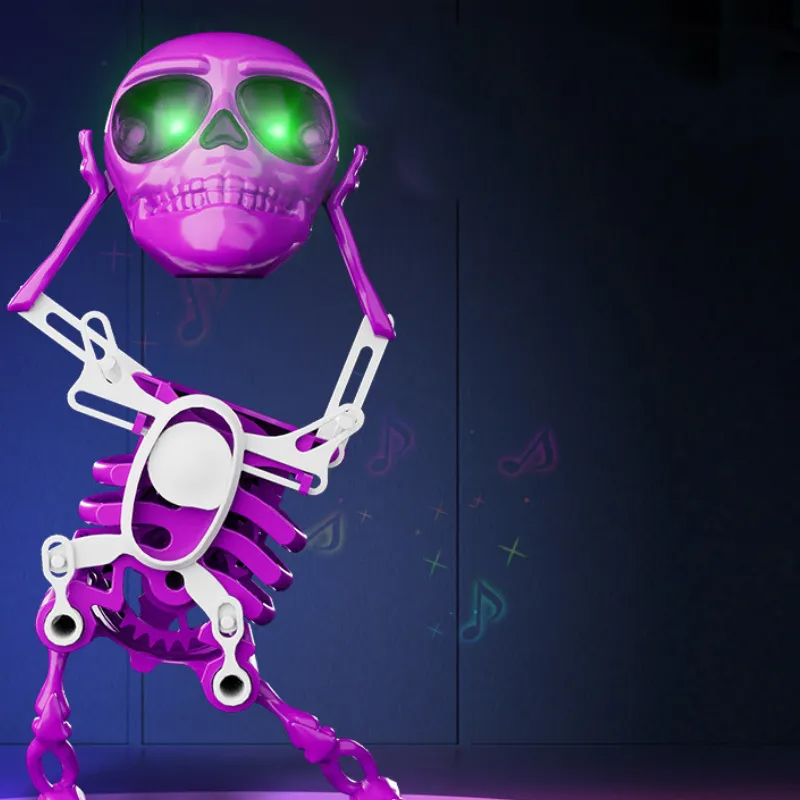 Dancing Skeleton Figure – Glowing Dance Decoration with Playful Glow Homezys