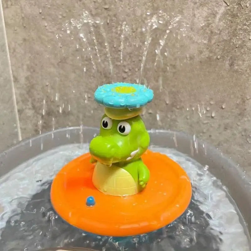 LED Bath Fountain "Crocodile" – With Interchangeable Nozzles & Light Effect Homezys