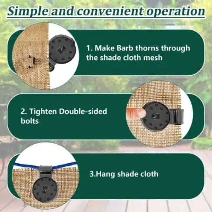 Garden net clamps - Durable and easy to attach for nets Mivoza Germany