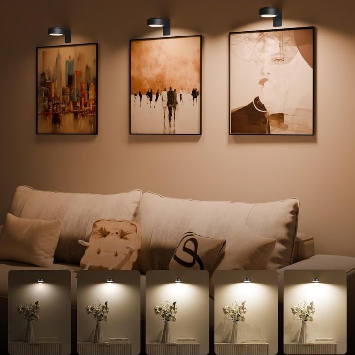 Buy 1  Get 1 FREE | Magnetic LED Wall Light – Wireless, Elegant Lighting for Art Displays Homezys