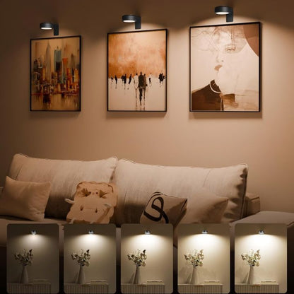 Buy 1  Get 1 FREE | Magnetic LED Wall Light – Wireless, Elegant Lighting for Art Displays Homezys