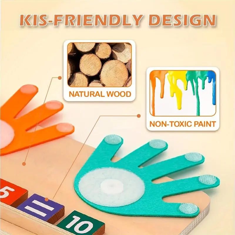 Wooden Number Learning Game — Learn Math Playfully Homezys