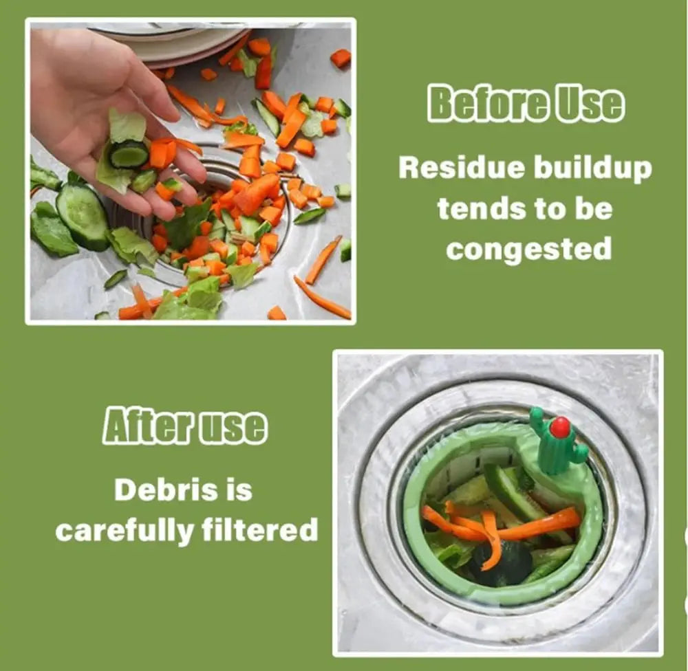 Cactus Kitchen Automatic Dumping Sink Filter Zorenza