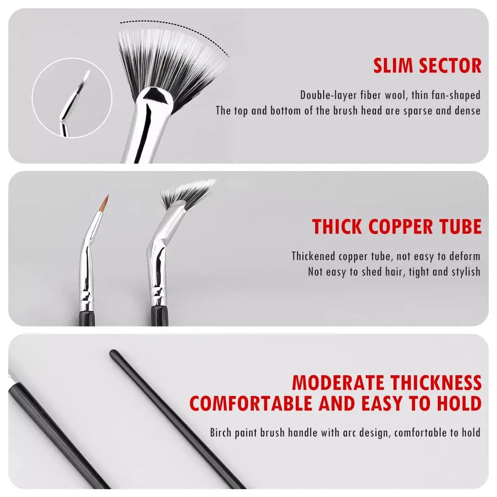 Buy 1 Get 1  Foldable Eyelash Brush with Angled Head – Perfect for Busy Mornings Homezys