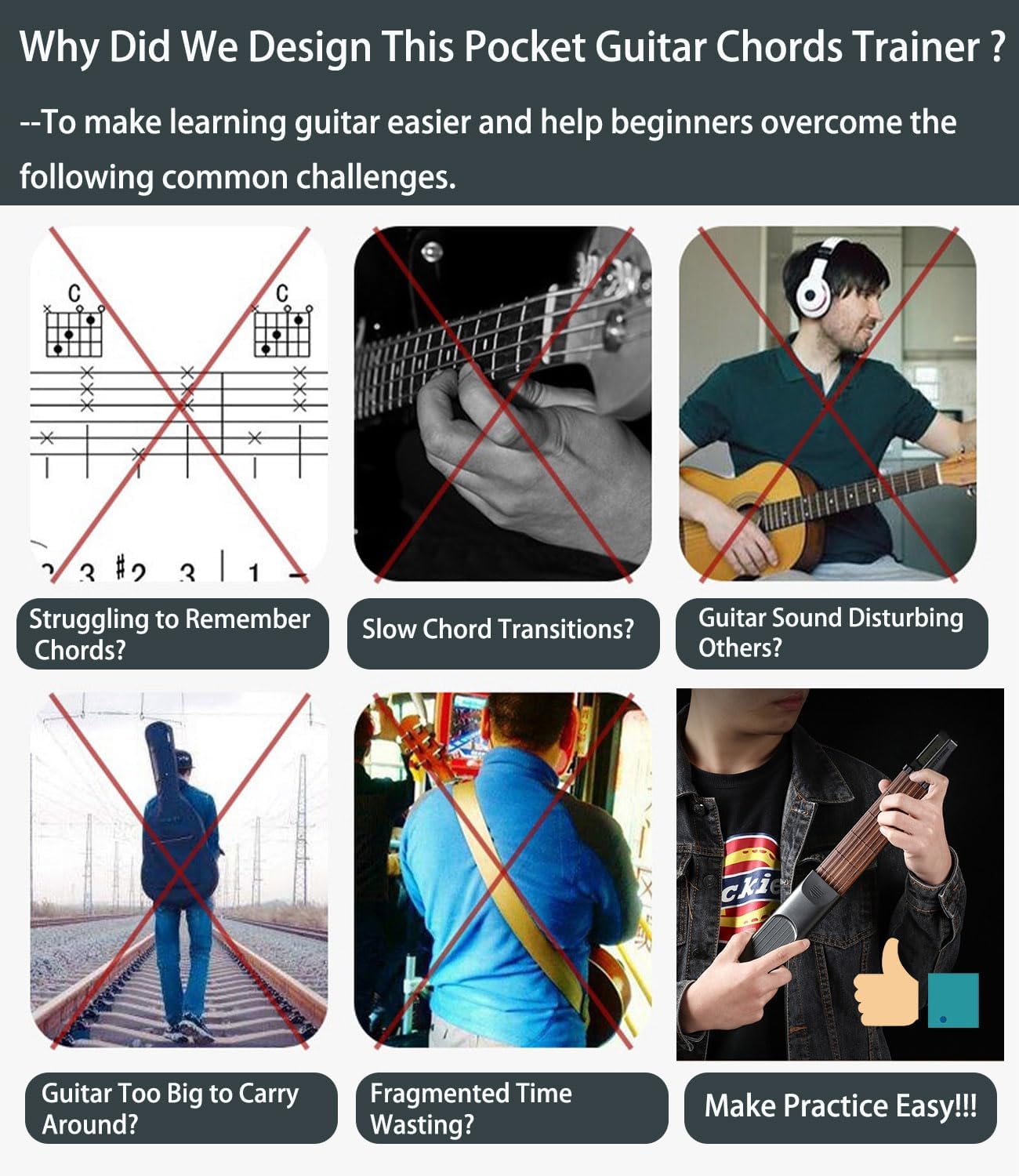 Silent Guitar Practice Device — Practice Quietly and Flexibly Anytime Homezys