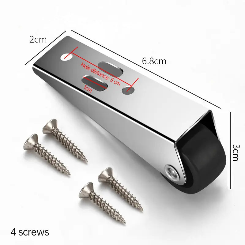🚪 Door Long Bracket Swivel Castors Wheels ⚙️ Zorenza