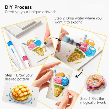 3D Foam Structure Art Set – Creative Craft Kit with Colored Pencils Homezys