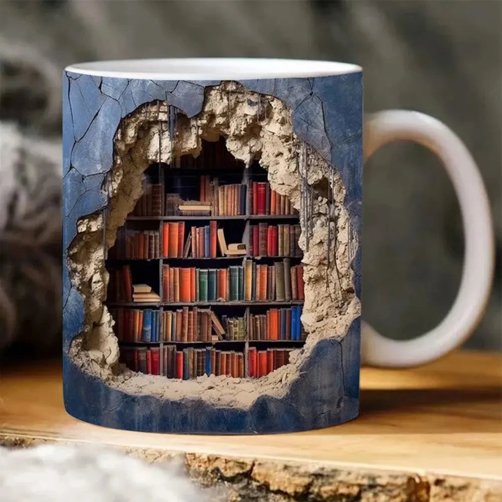 BookNook™ — 3D Ceramic Mug for Cozy Readers Mivoza Deutschland