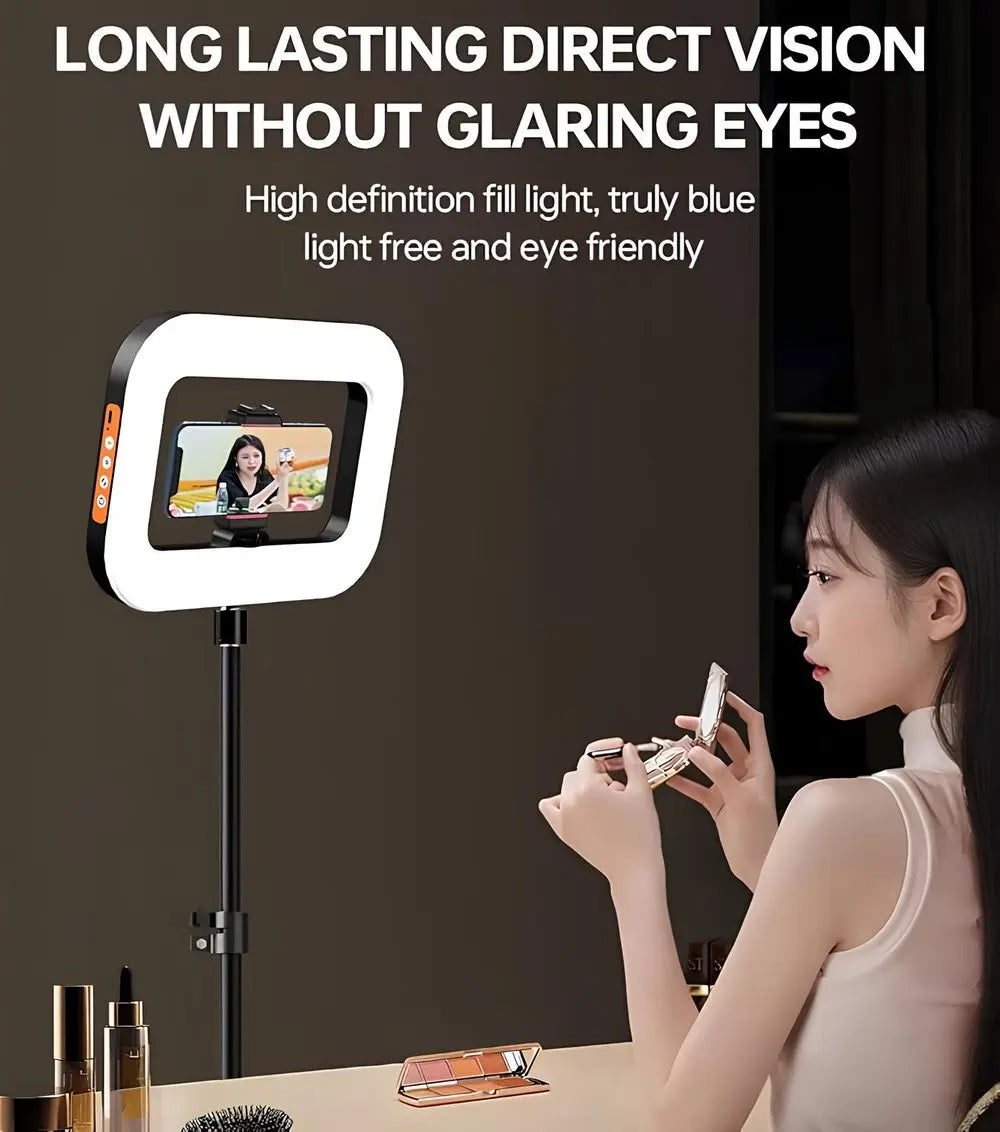 Rechargeable Selfie Portable Ring Light – Adjustable Bicolor Fill Light Zorenza