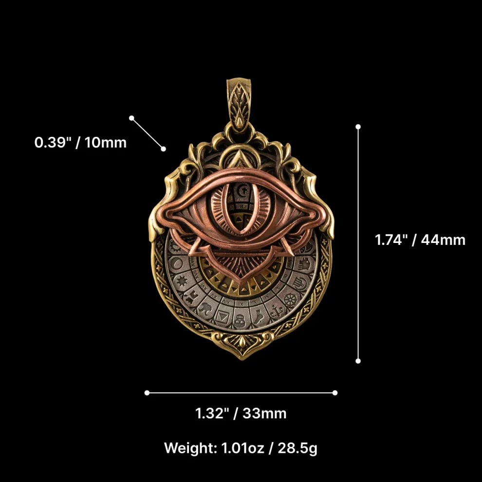 👁️‍🗨️Handmade Tarot Vision Pendant: Connect to Cosmic Wisdom Anytime（Cheat Sheet Included) Mivoza Deutschland