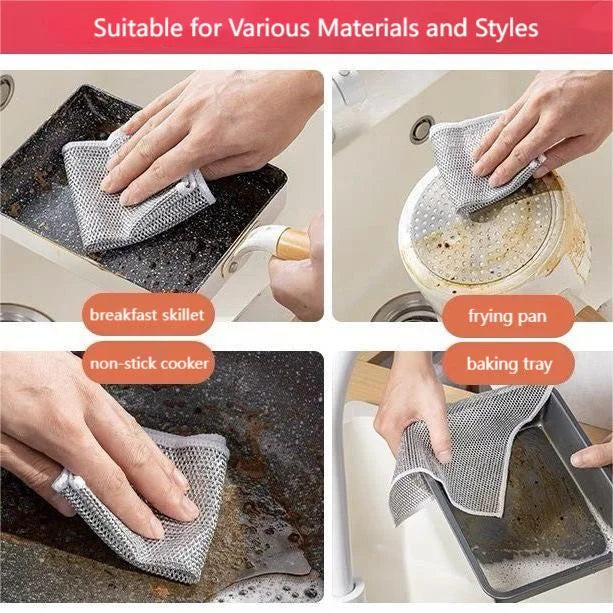 Stainless Steel Scrubber — Effortless Cleanliness Without Scratches Homezys