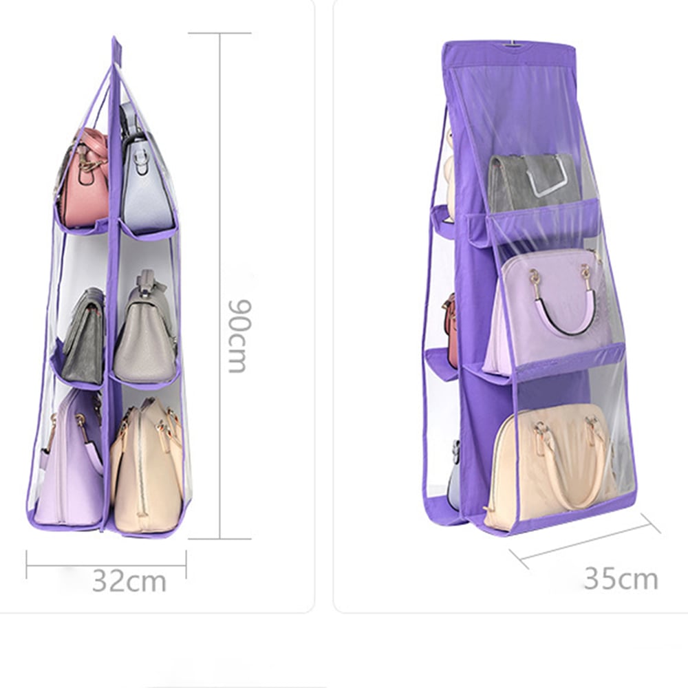 Double-Sided Hanging Storage Bag – Six-Layer Organizer for Handbags Homezys