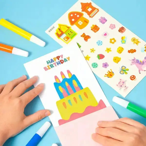 Squeegee Art Paint Kit – 35 Pieces Kids Dot Color Scratch Set Mivoza Deutschland