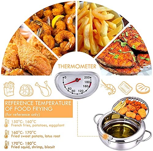 Stainless Steel Deep Fryer — Enjoy Crispy, Save Fat Homezys