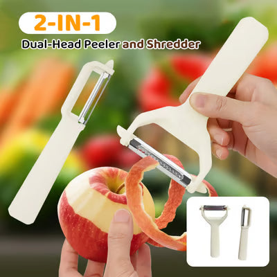Double-Headed Peeler and Grater – Kitchen Tool for Precise Preparation Homezys