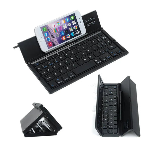 Wireless Tri-System Bluetooth Foldable Keyboard for Phones and Tablets Zorenza