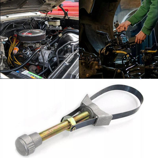 Adjustable Oil Filter Strap Wrench — Durable Tool for 60-120 mm Filters Homezys