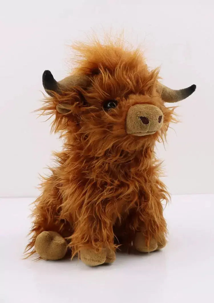 🐂Eco-Friendly Scottish Highland Cow Soft Plush Toy Zorenza