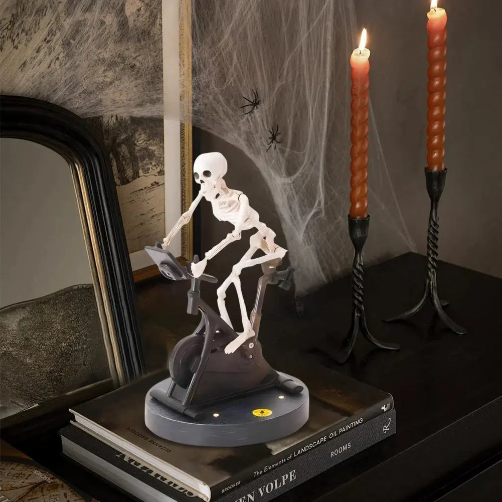 Decorative Figurine Skeleton Rider — Create a Spookily Charming Atmosphere Homezys
