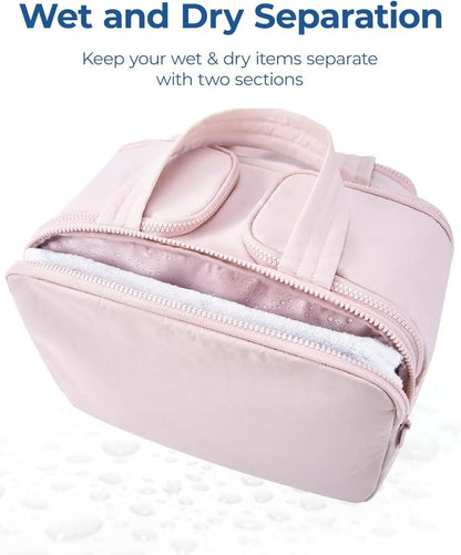 Large Capacity Wide-Open Travel Cosmetic Bag Zorenza