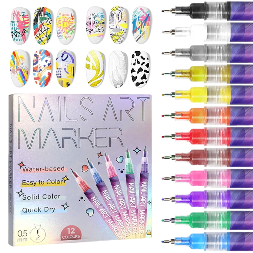 Nail Design Color Pencil Set — Radiant Colors for Perfect Nails Homezys