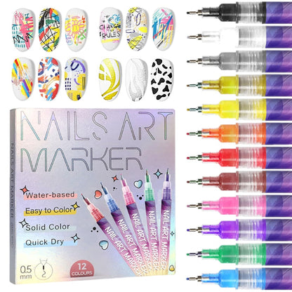 Nail Design Color Pencil Set — Radiant Colors for Perfect Nails Homezys