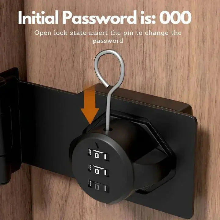 Keyless Secure Lock — Stainless Zinc Alloy with 1000 Codes Homezys
