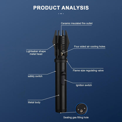 Heavy-Duty Jet Flame Lighter –  High-Performance Flame for All Conditions Homezys