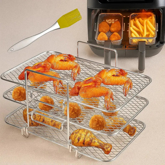 3-tier air fryer insert for even cooking Homezys