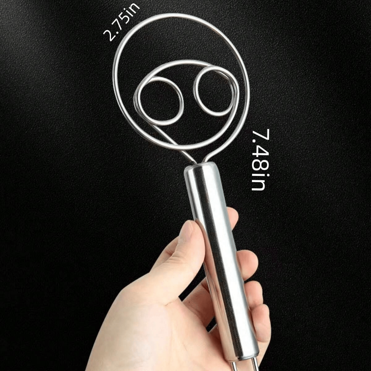 Dough mixer made of food-safe stainless steel - stable & perfect for baking Homezys