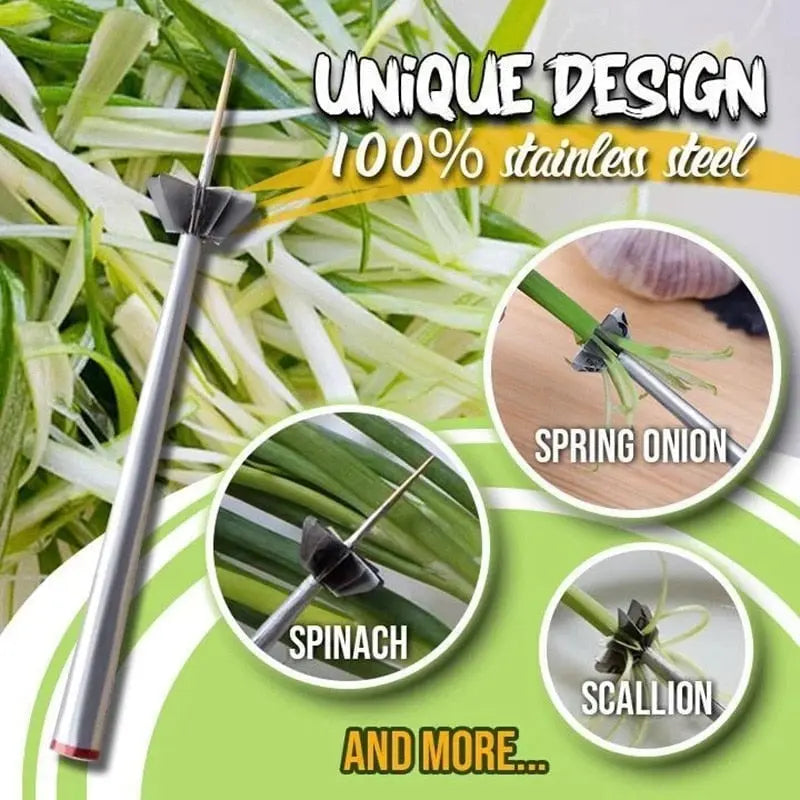 Stainless Steel Veg Stem Cutter for Uniform Strips Homezys