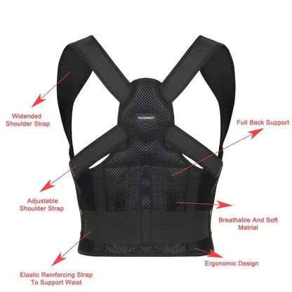 All-Day Posture Support — Adjustable Brace for Back, Shoulder & Neck Relief Mivoza Deutschland