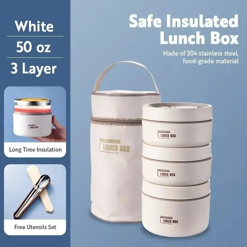PORTABLE INSULATED LUNCH CONTAINER SET Zorenza