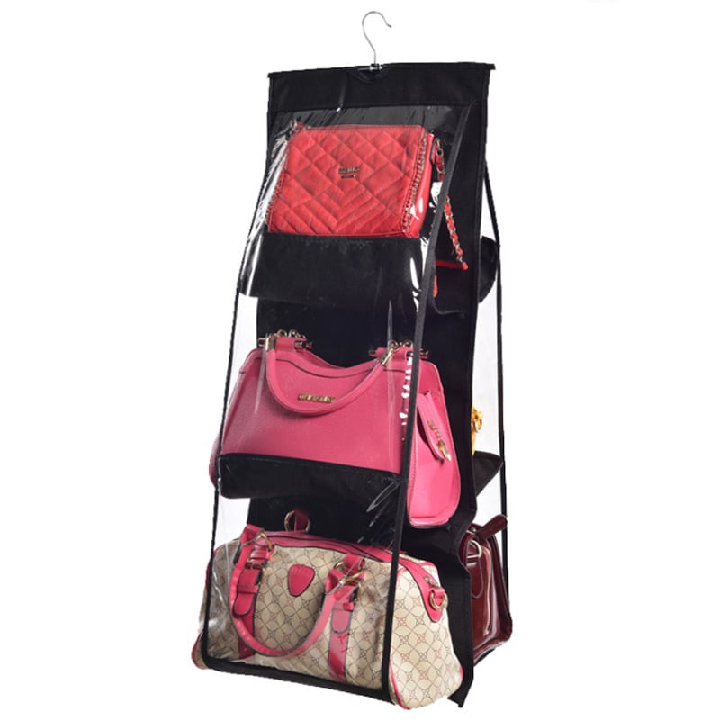 Double-Sided Hanging Storage Bag – Six-Layer Organizer for Handbags Homezys