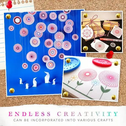 22-Piece Spiral Ruler Set – Creative Drawing with System Homezys