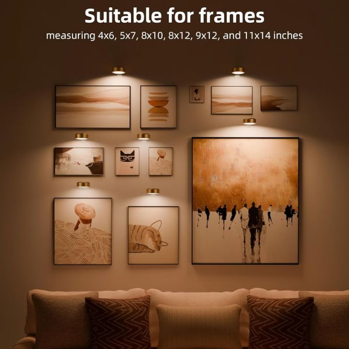 Buy 1  Get 1 FREE | Magnetic LED Wall Light – Wireless, Elegant Lighting for Art Displays Homezys