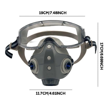 Integrated Respiratory Mask — Dustproof Half Mask with Dual Filtration Homezys